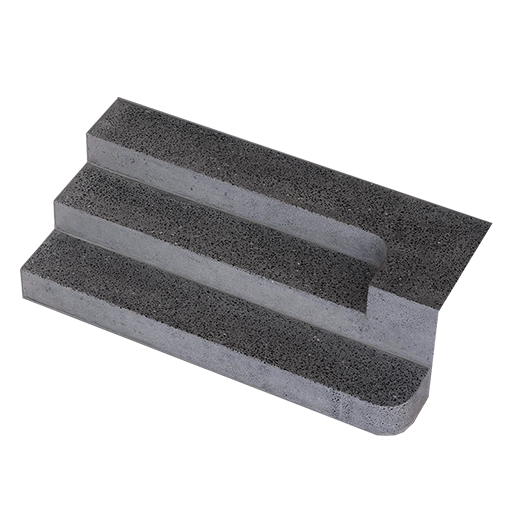 Concrete stairs.